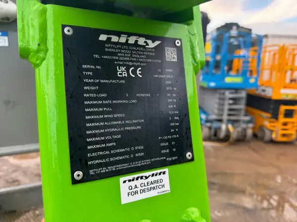 Click Here To Enlarge This Photo Of NiftyLift Articulated Boom - HR12NDE - IP102769