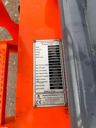 Click Here To Enlarge This Photo Of Dingli Scissor Lift - JCPT1612AC - IP102862
