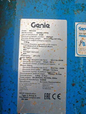 Click Here To Enlarge This Photo Of Genie Scissor Lifts - GS3246 - IP104937